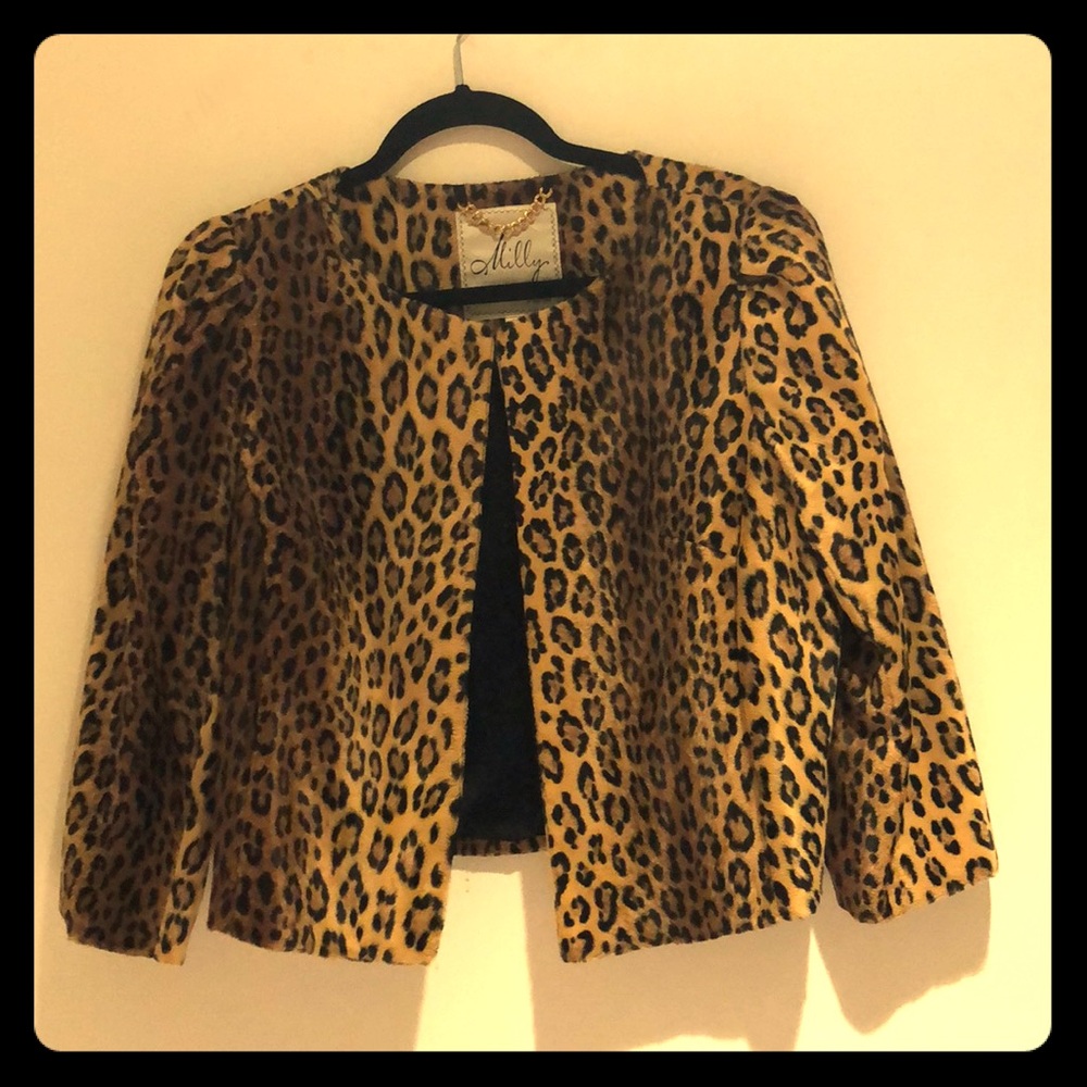 Leopard 3/4 arms Milly Jacket